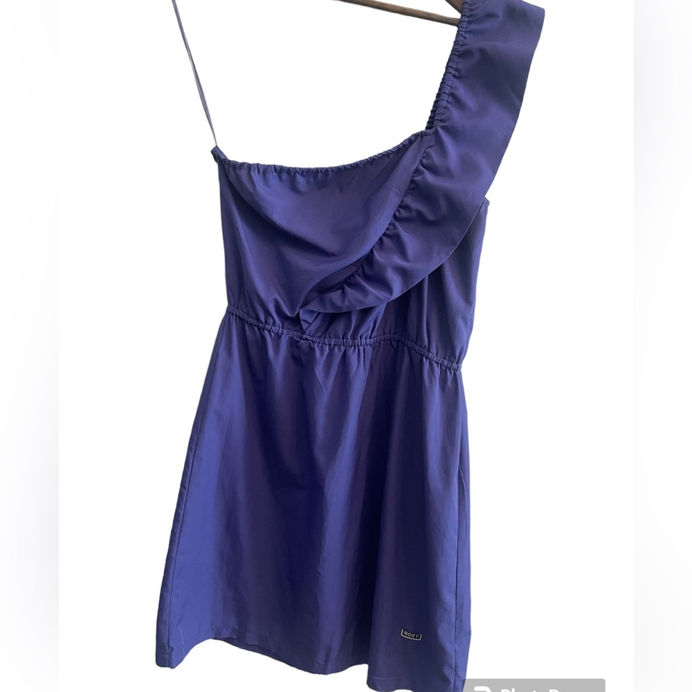 Roxy Single Shoulder Purple Mini Dress 💜🌊